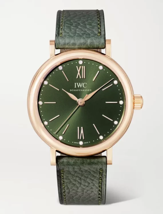 Leather Diamond Watch