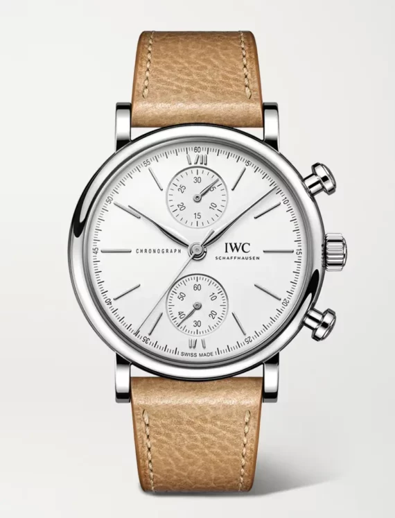 Silver Leather Watch