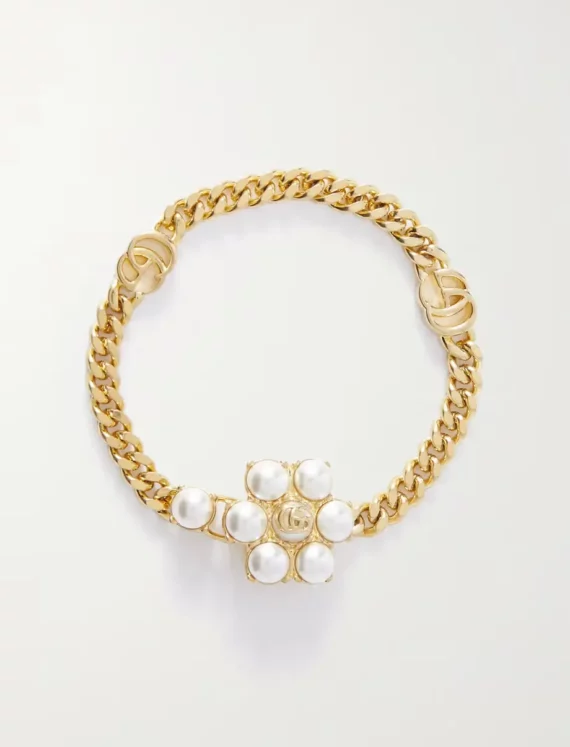 Gold Pearl Bracelet
