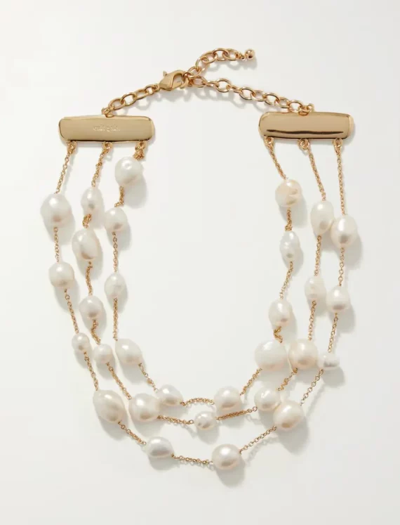 Pearl Gold Choker (touramali)